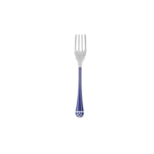 christofle silver-plated fish fork - marbled blue 0