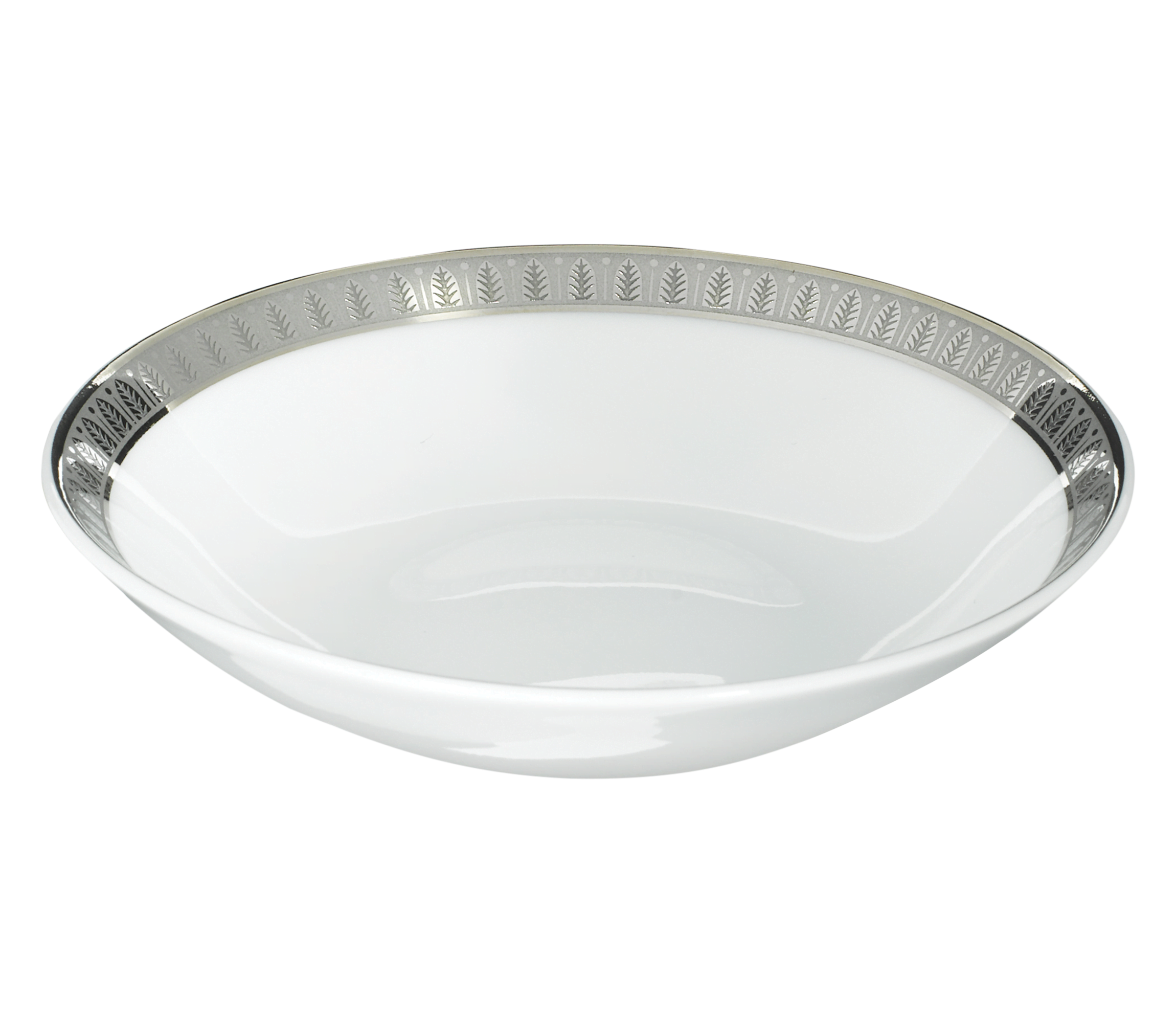 christofle Coupelle chinoise en porcelaine et finition platine