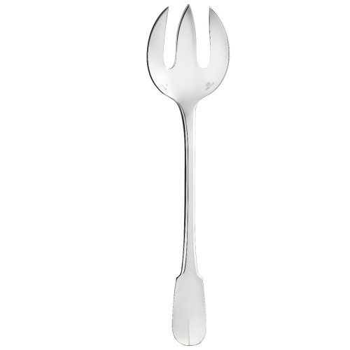 christofle Fourchette à servir la salade en métal argenté