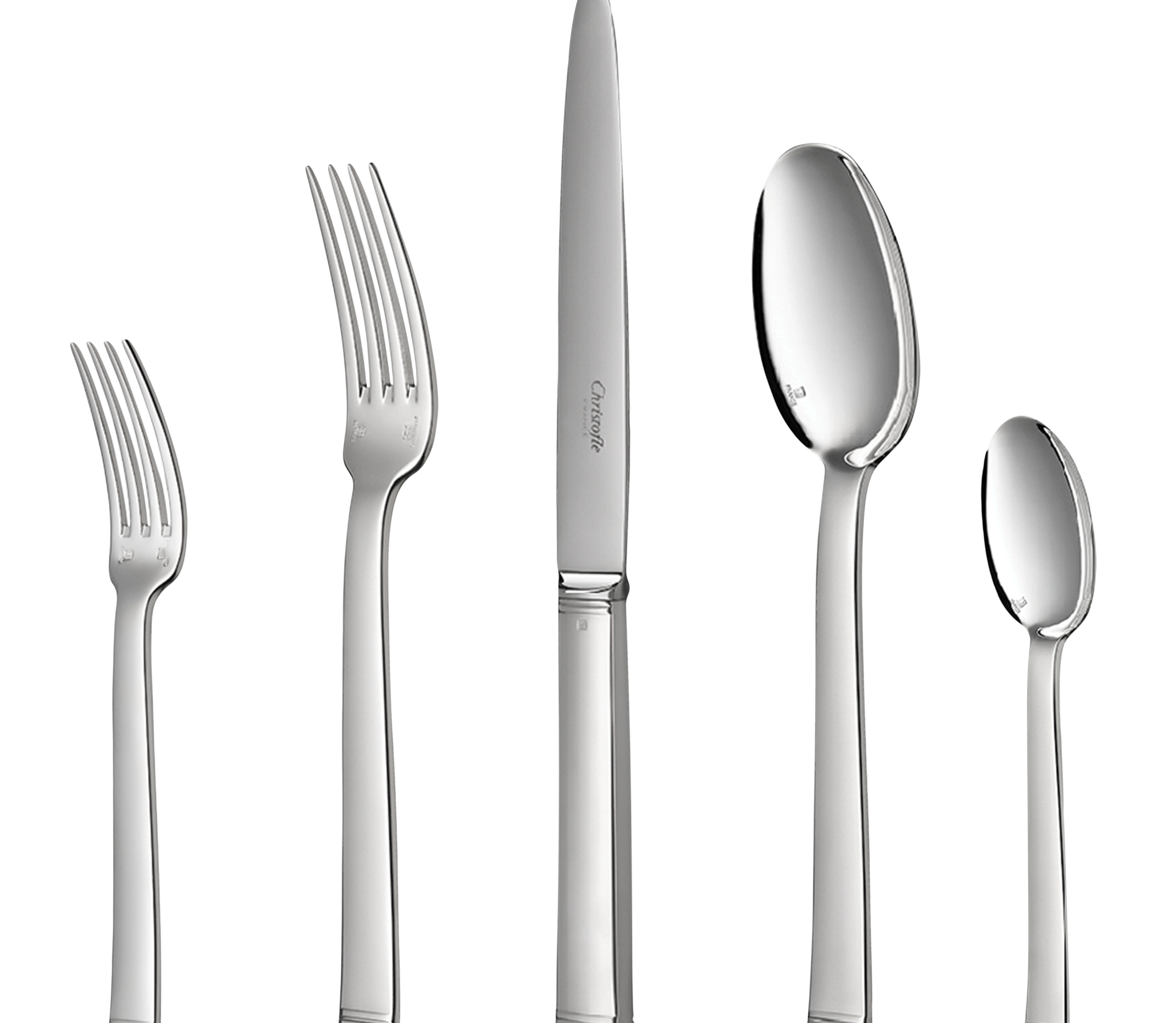 christofle 110 Piece Silver-Plated Flatware Set with Chest