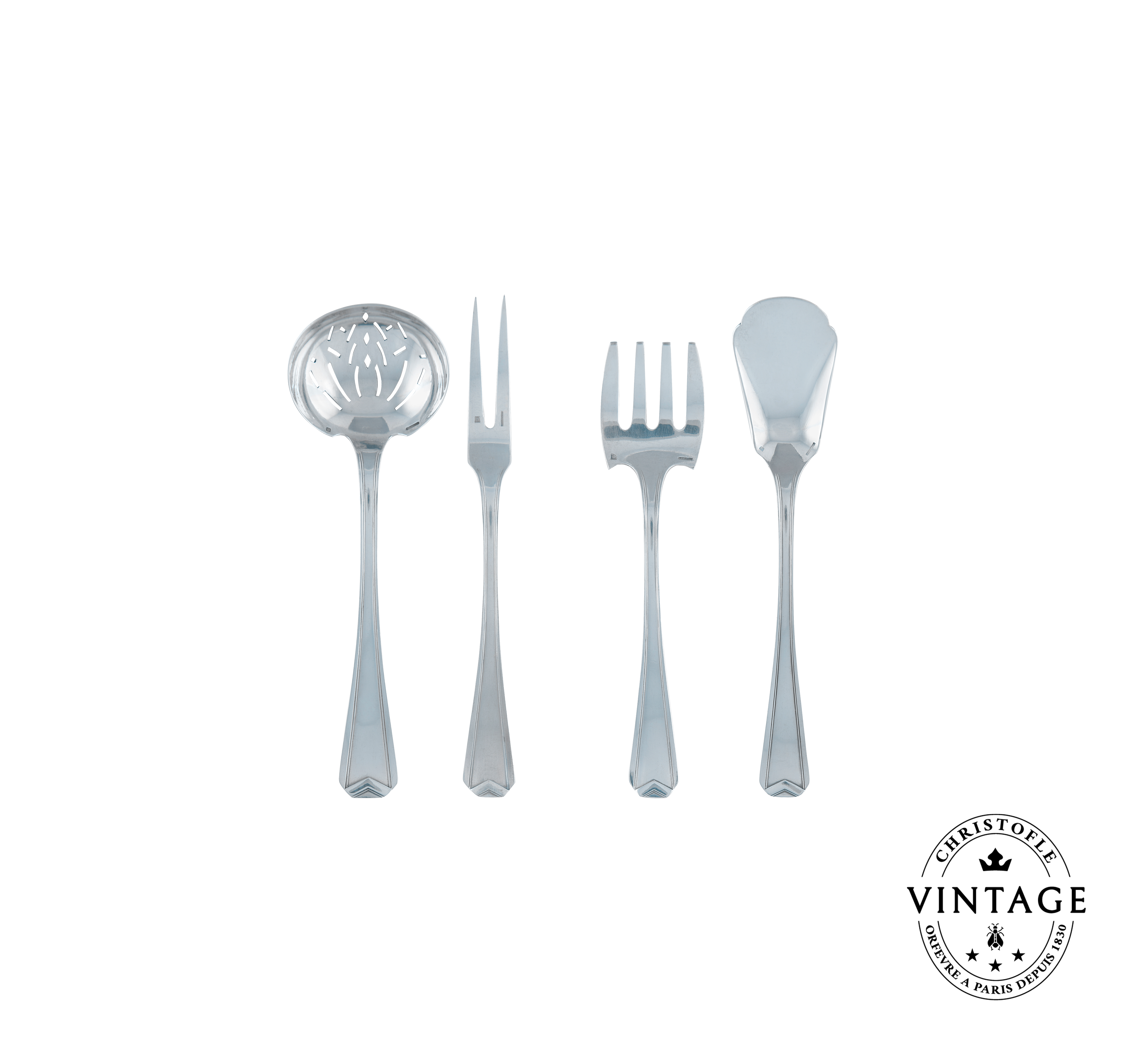 Set of Flatware for Hors d'Œuvre, Silverware - Vintage