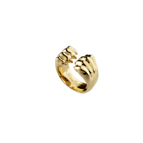 christofle Bague Ouverte en Vermeil Or 24 carats