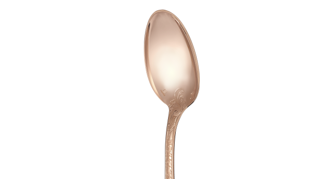 christofle Gilded Rose Gold Table Spoon 