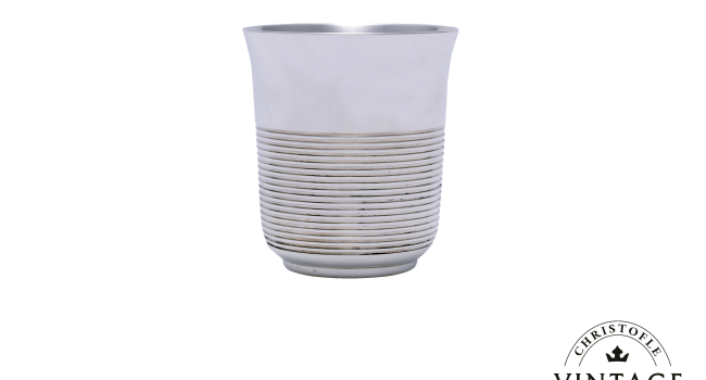 christofle timbale argentée - vintage 1