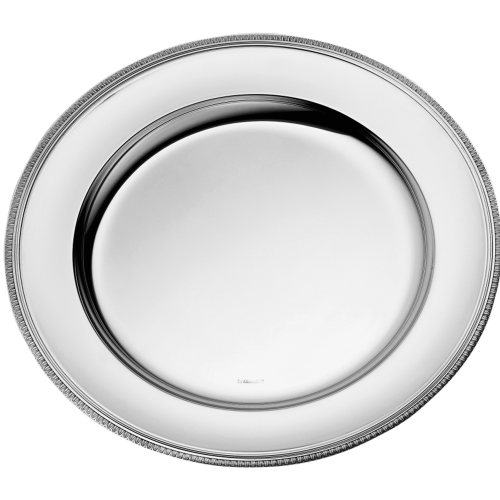 christofle Plat rond en métal argenté - 40 cm  