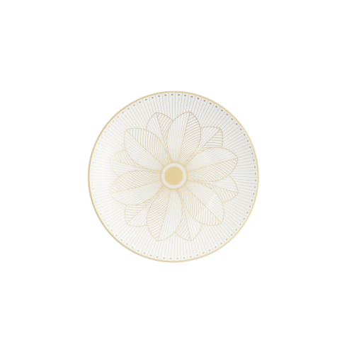 christofle porcelain bread plate gold finish 0
