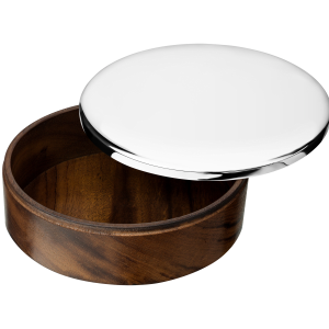 christofle Boîte moyen modèle en bois et métal argenté