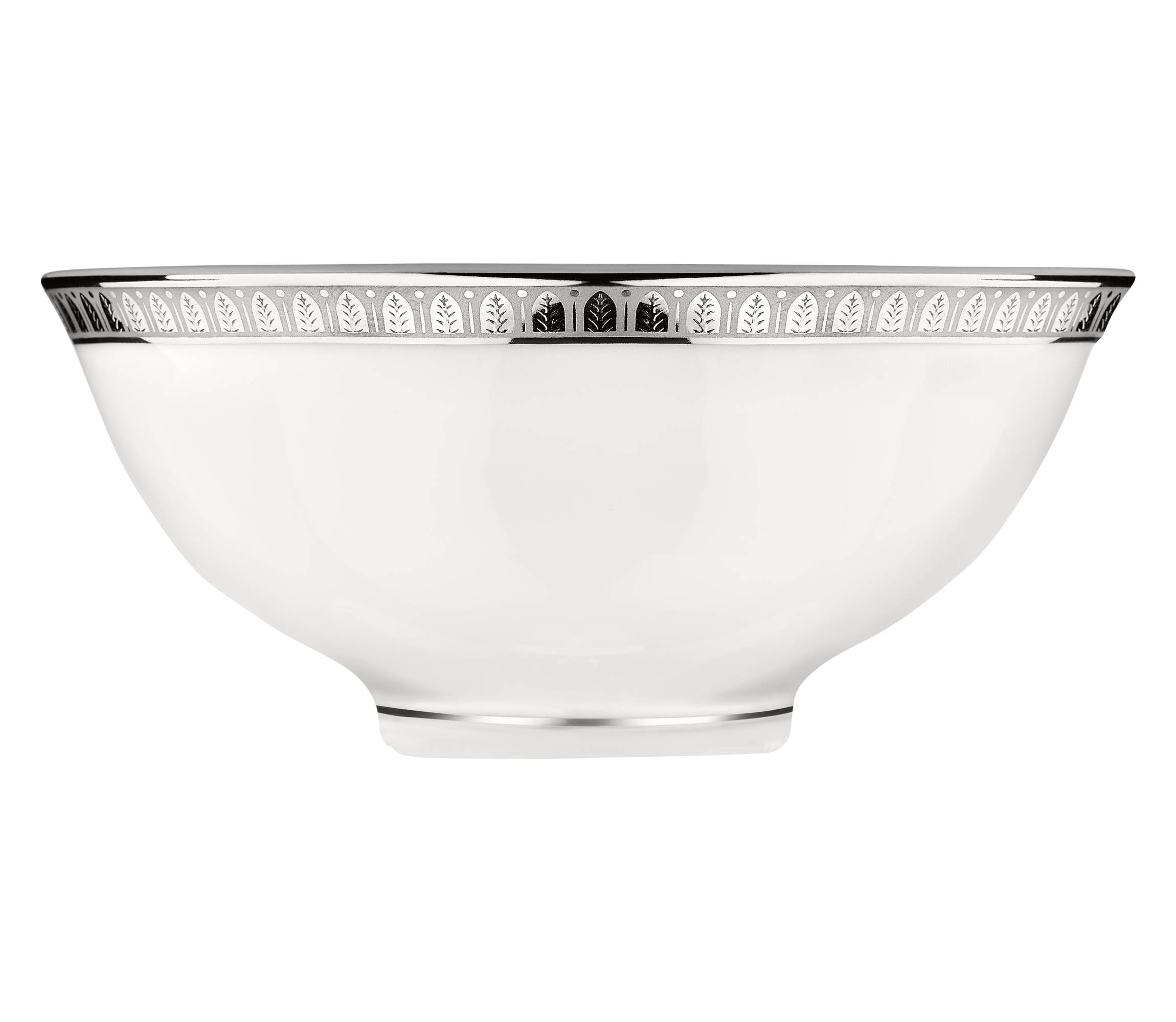 christofle Bol à soupe en porcelaine finition platine