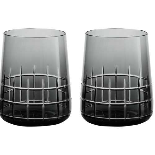 christofle Grey Crystal Water Glasses - Set of Two 