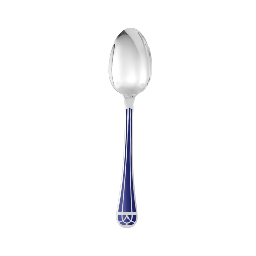 christofle Silver-Plated Table Spoon - Marbled Blue