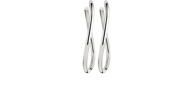 christofle large hoop earrings  idole de christofle sterling silver 1
