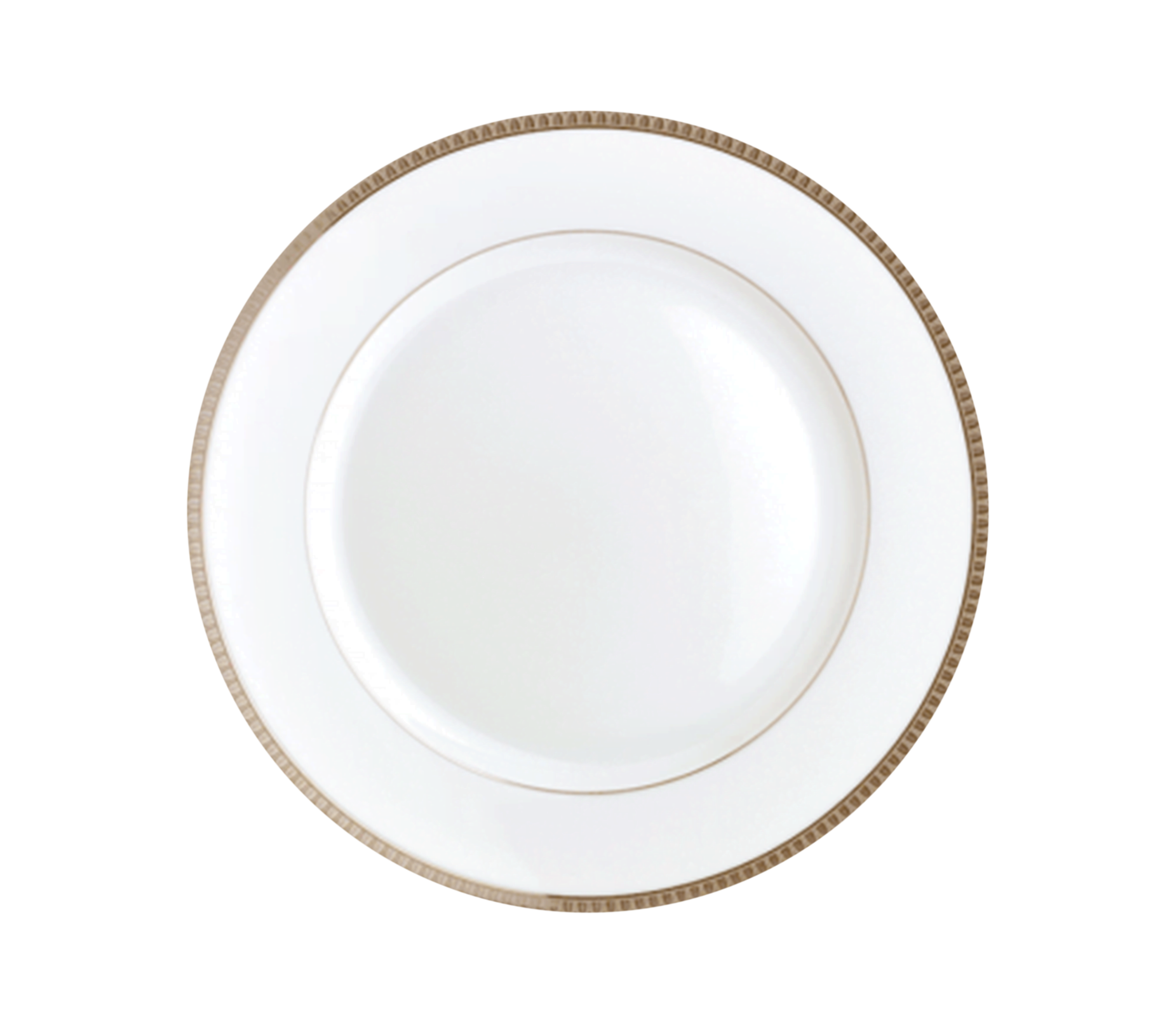 christofle Gilded Porcelain Dessert Plate