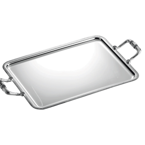 christofle Plateau rectangulaire à anses - 49 x 39 cm