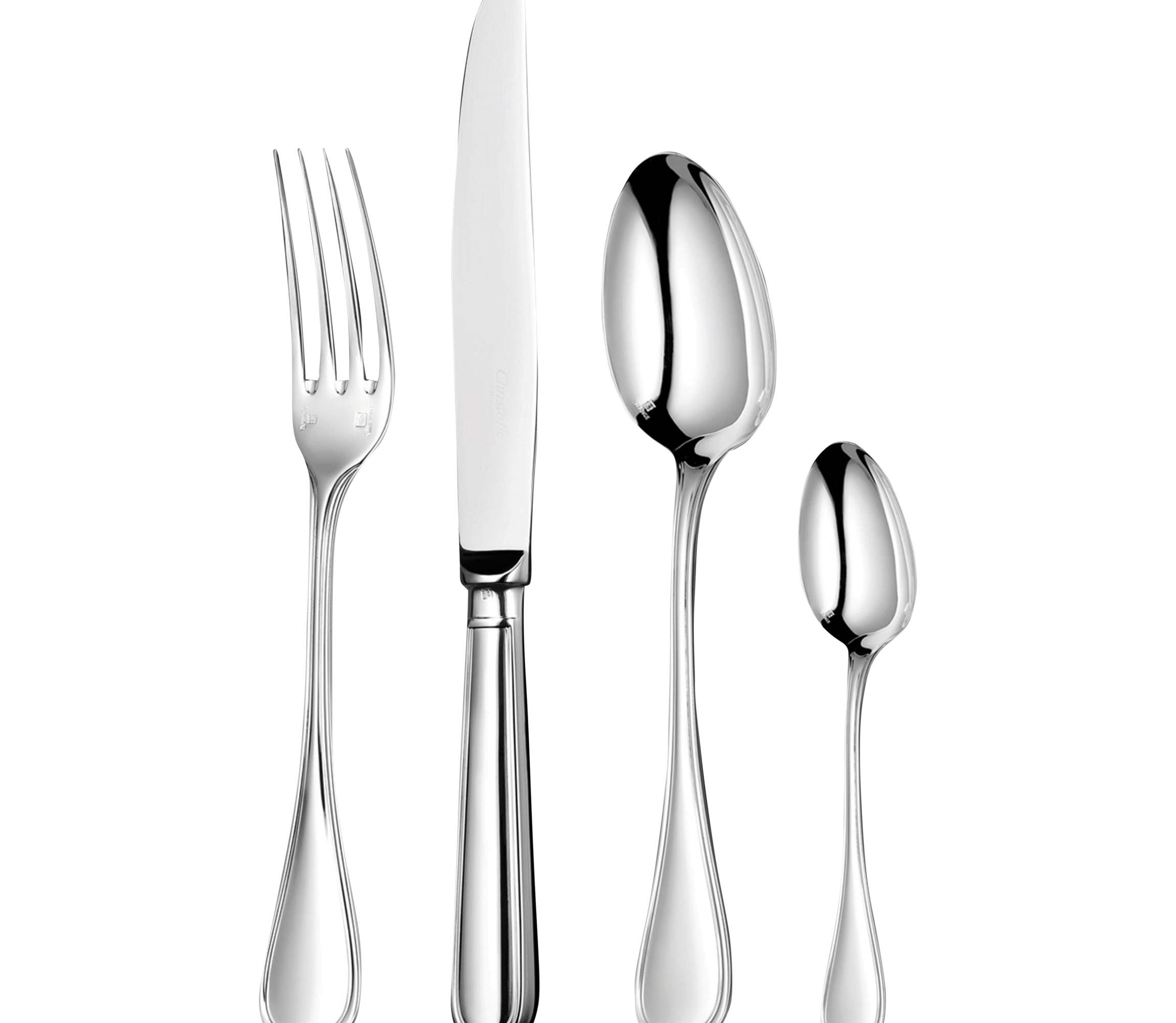 christofle ensemble pour 6 personnes (24 pièces) en acier 1