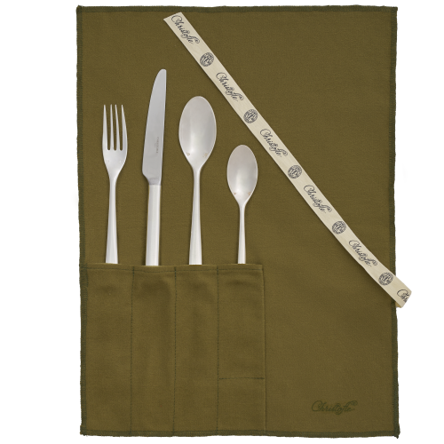 christofle la trousse - 4 couverts taille intermédiaire en métal argenté  1