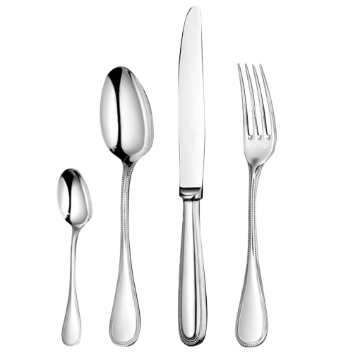 christofle Ensemble individuel (4 pièces) en argent massif