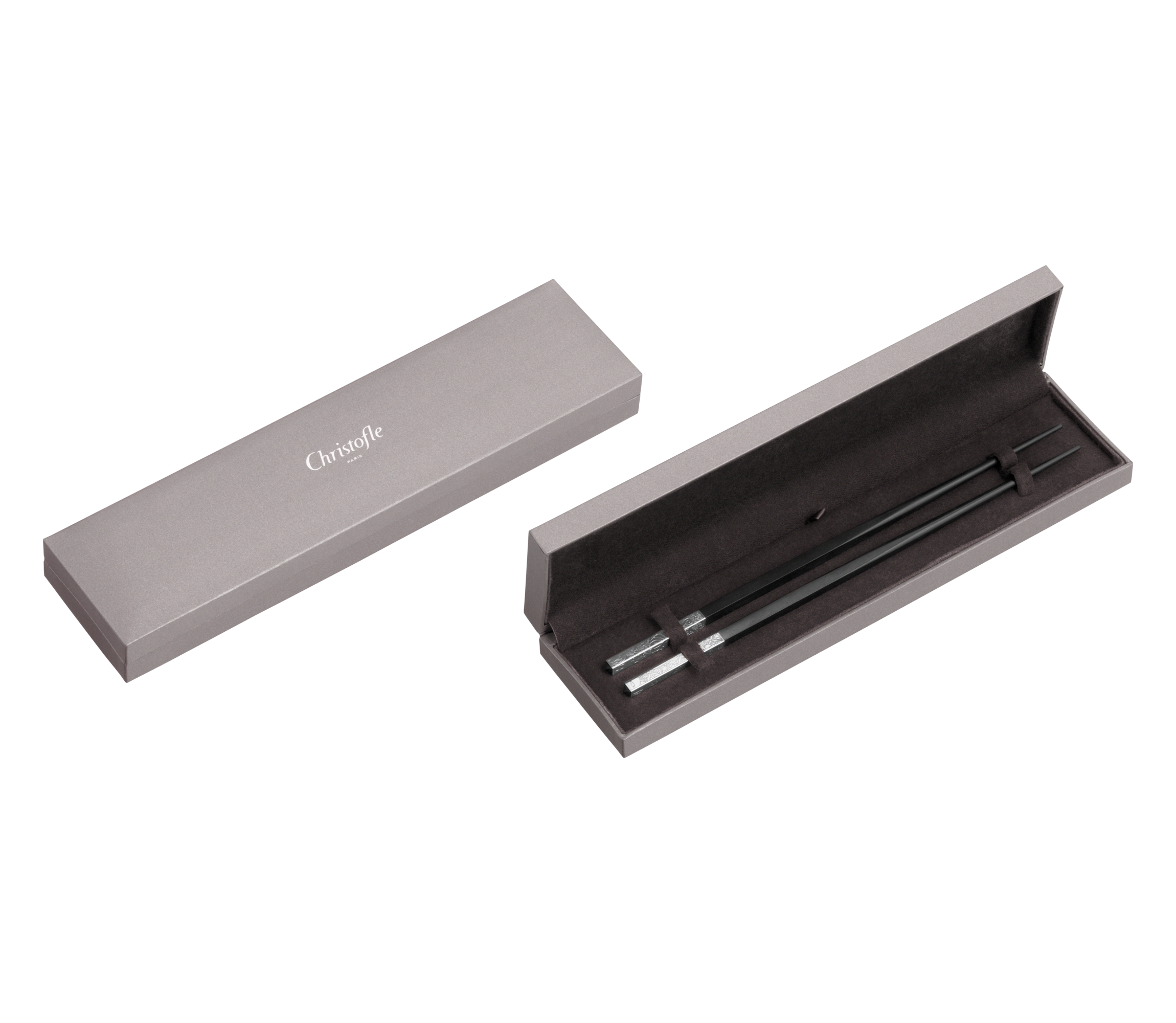 christofle Silver-Plated Black Chinese Chopsticks