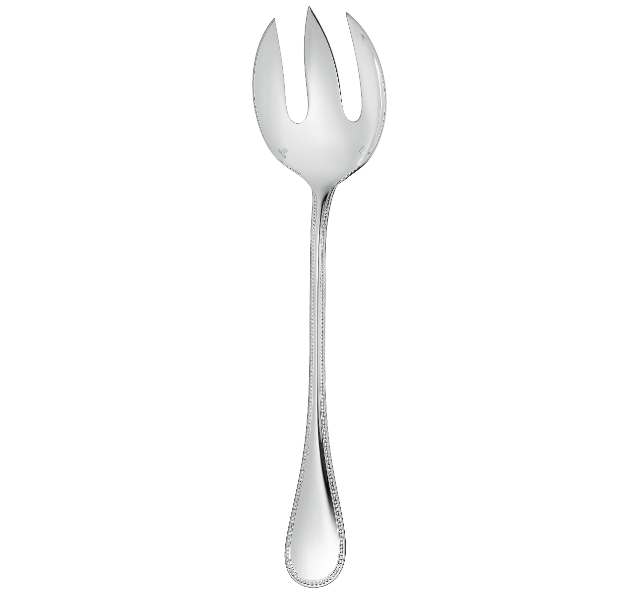 christofle Fourchette à servir la salade en métal argenté