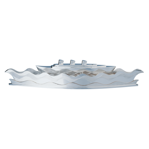 christofle Silver-plated Paquebot Centerpiece - Haute Orfèvrerie