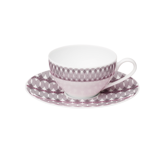 christofle Porcelain Tea Cup & Saucer