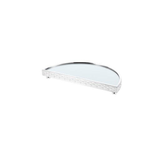 christofle silver-plated half circle tray surtout 0