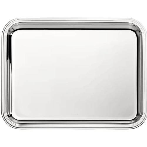 christofle Plateau rectangulaire en métal argenté - 36 x 28 cm