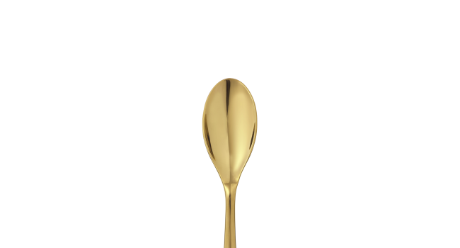 christofle Gold Stainless Steel Coffee Spoon 
