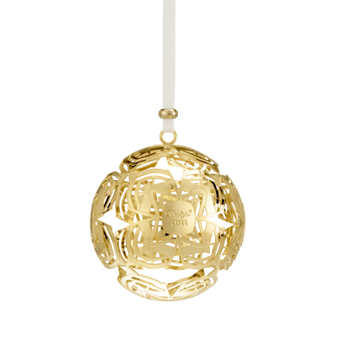 christofle Boule de Noël millésimée or en métal argenté - Edition 2022