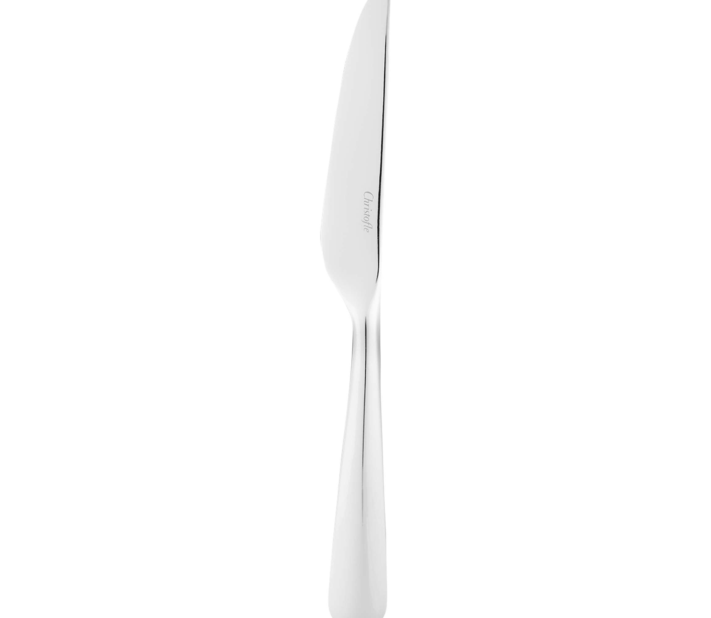 christofle Couteau de table cranté en acier