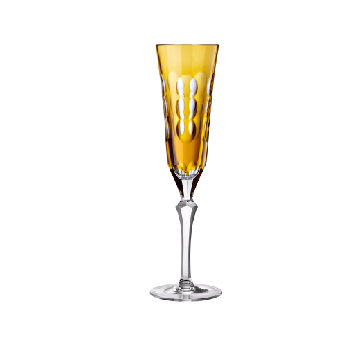 christofle Amber Crystal Champagne Flute 