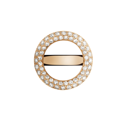 christofle 56 diamond bridge ring gold and diamants  1