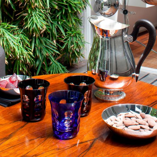christofle Ensemble de verres bleu