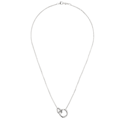christofle Short necklace with two rings Idole de Christofle  Sterling