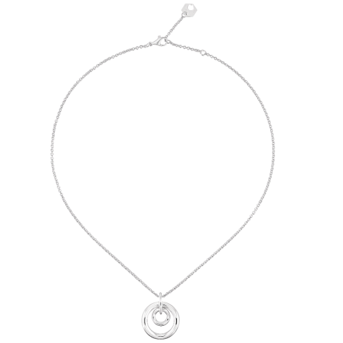 christofle sterling silver double circle pendant necklace 1