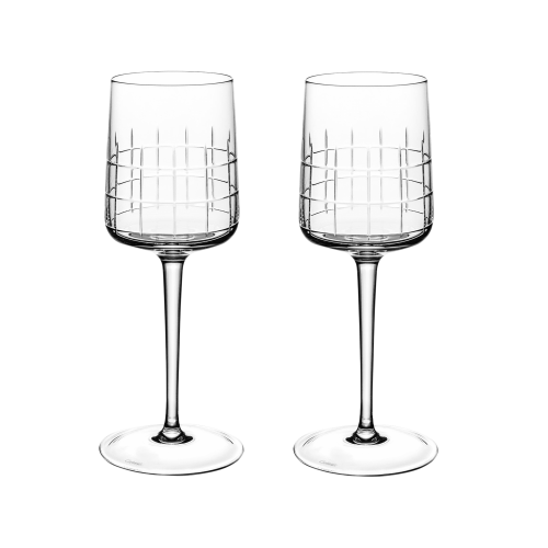 christofle Set of 2 crystal water glasses