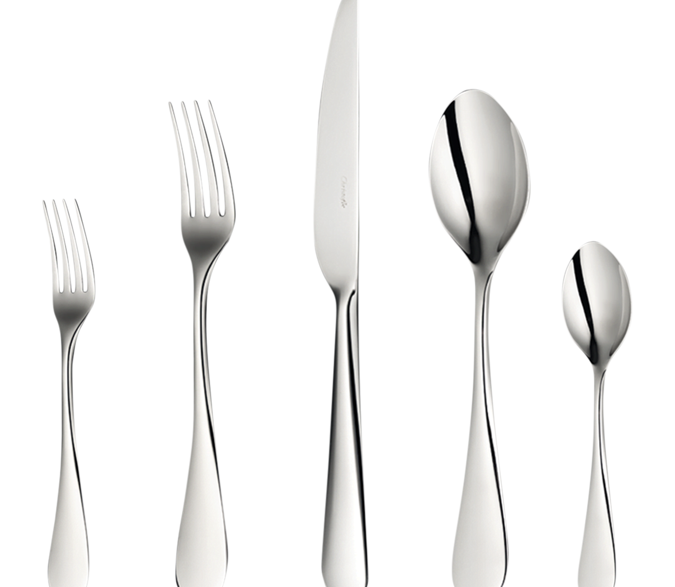 christofle 75-piece stainless steel flatware set with chest 1