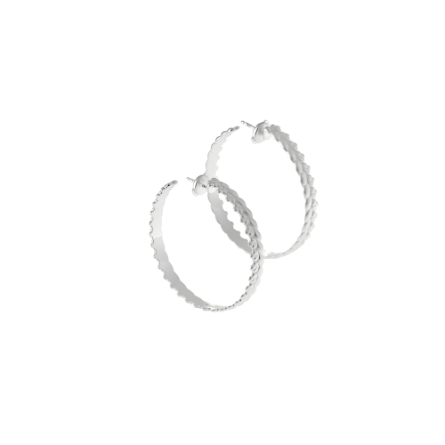 christofle Paire de Créoles en Argent Massif