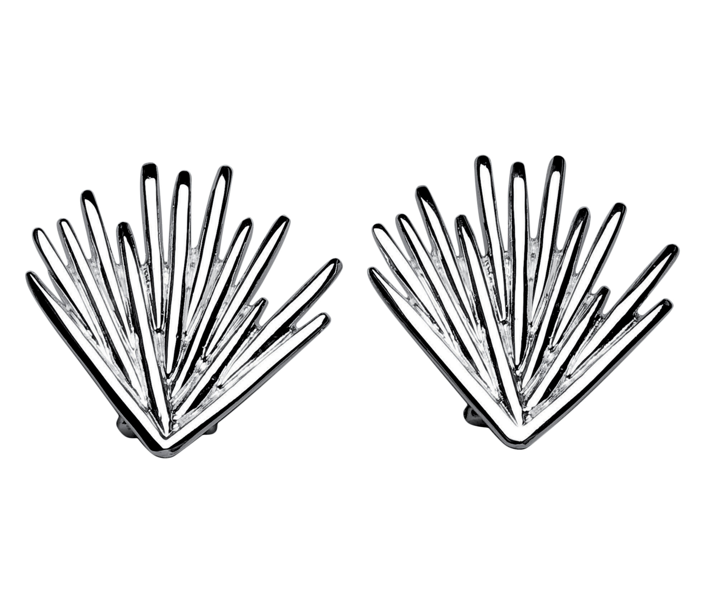 christofle Sterling Silver Clip-On Earrings