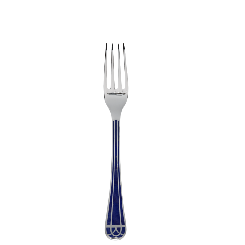 christofle Fourchette de table en métal argenté - Bleu Marbré