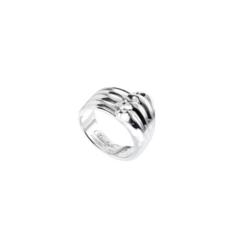 christofle Bague Jonc en Argent Massif Rhodié