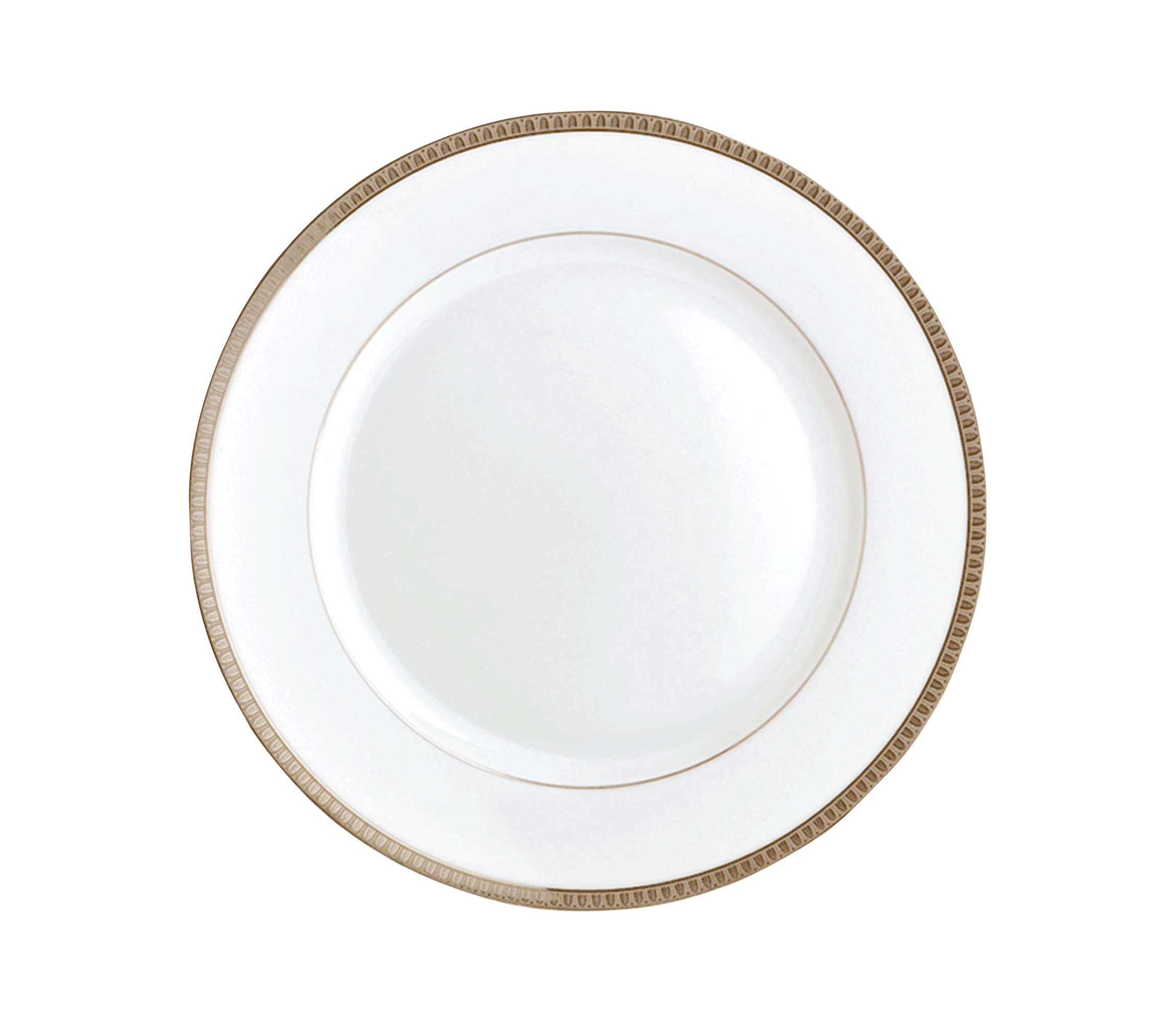 christofle Assiette à dessert en porcelaine finition platine