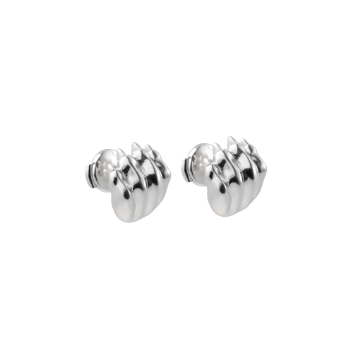 christofle Boucles d'Oreilles en Argent Massif Rhodié