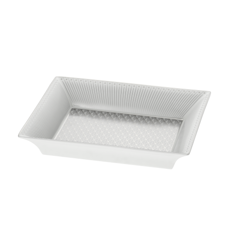 christofle Coffret Vide-poche en porcelaine finition Platine
