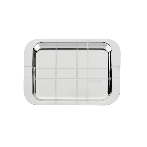 christofle Plateau rectangulaire en métal argenté -  10 x 15 cm
