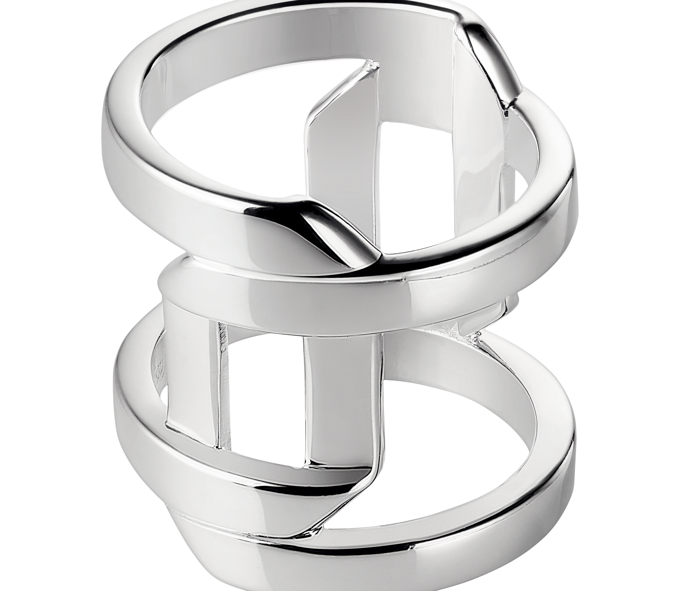 christofle Bague grand modèle en argent massif