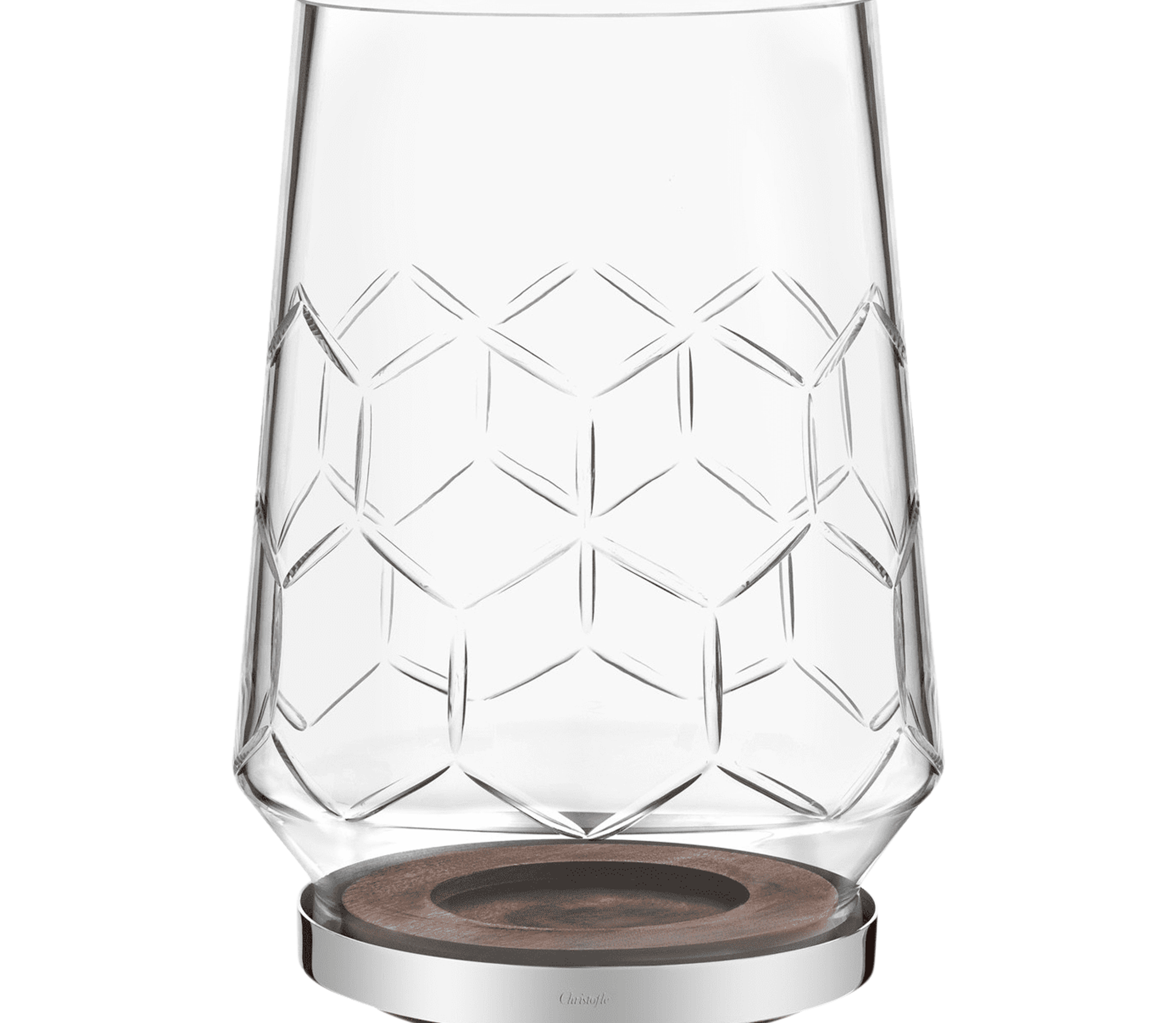 christofle Photophore en verre taillé - Grande taille