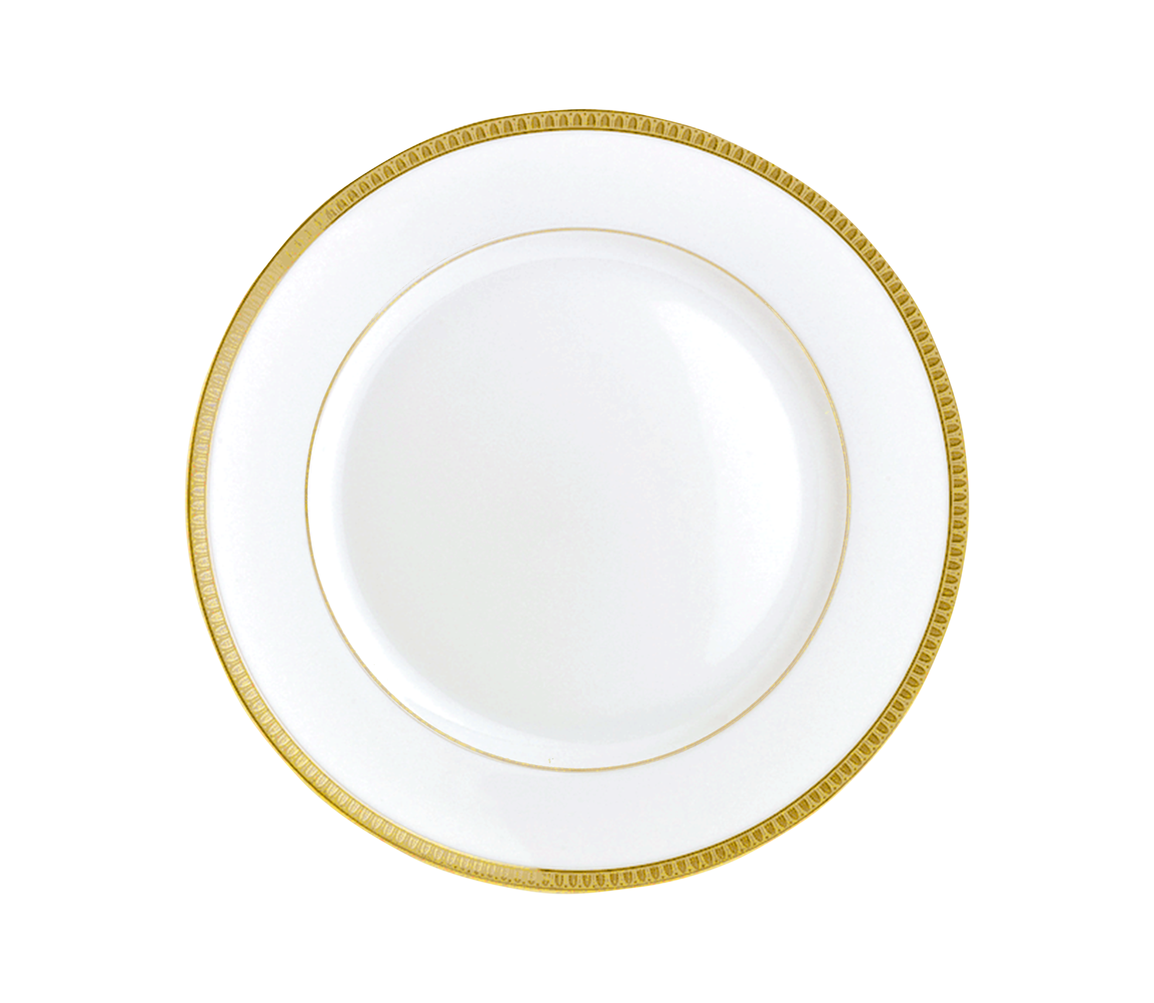christofle Assiette à pain en porcelaine finition or