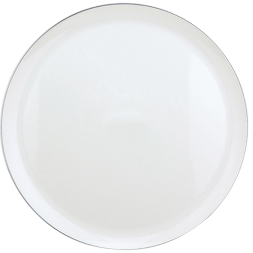 christofle Plat rond à tarte en porcelaine finition platine