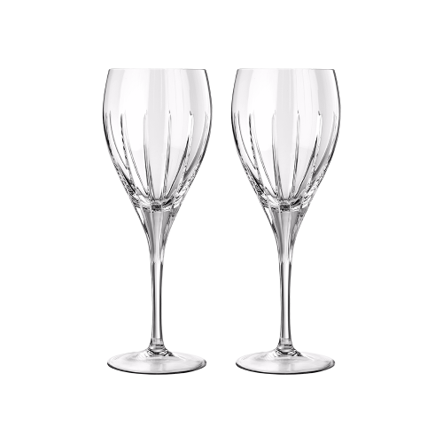 christofle Lot de 2 verres à eau en cristal