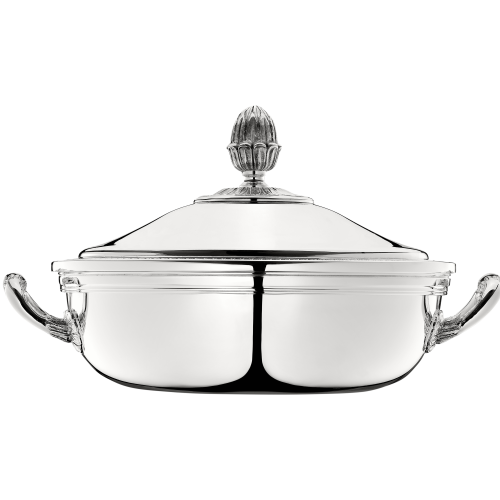 christofle Silver-Plated Vegetable Dish with Lid